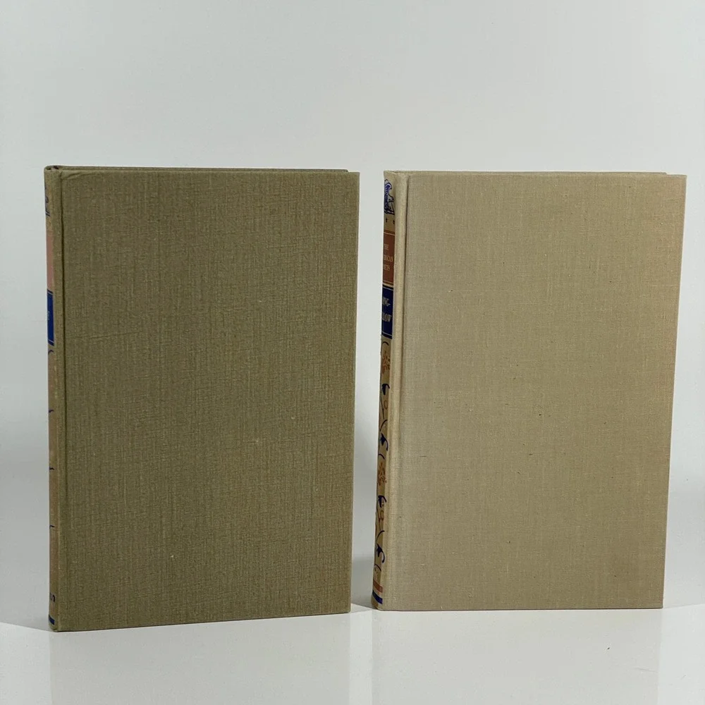 The Poems of Edgar Allan Poe & Longfellow Heritage Press Vintage Hardcover Set